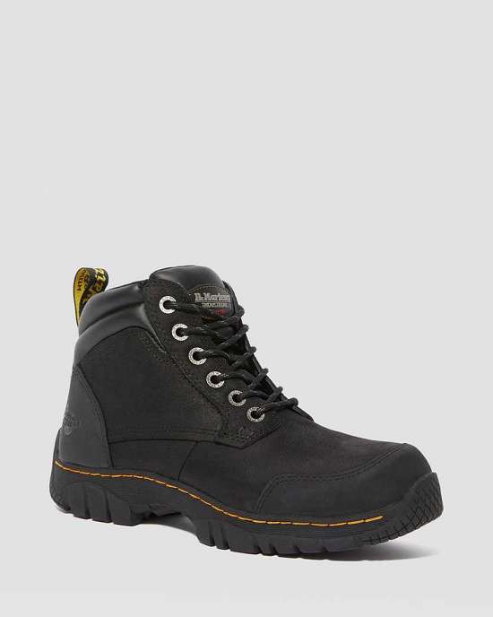 Botas Con Cordones Dr. Martens Riverton Steel Toe Mujer Negros MX-41520